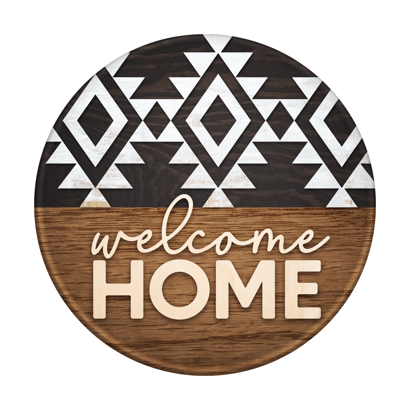 Door Hanger - Welcome Sign - Boho Design