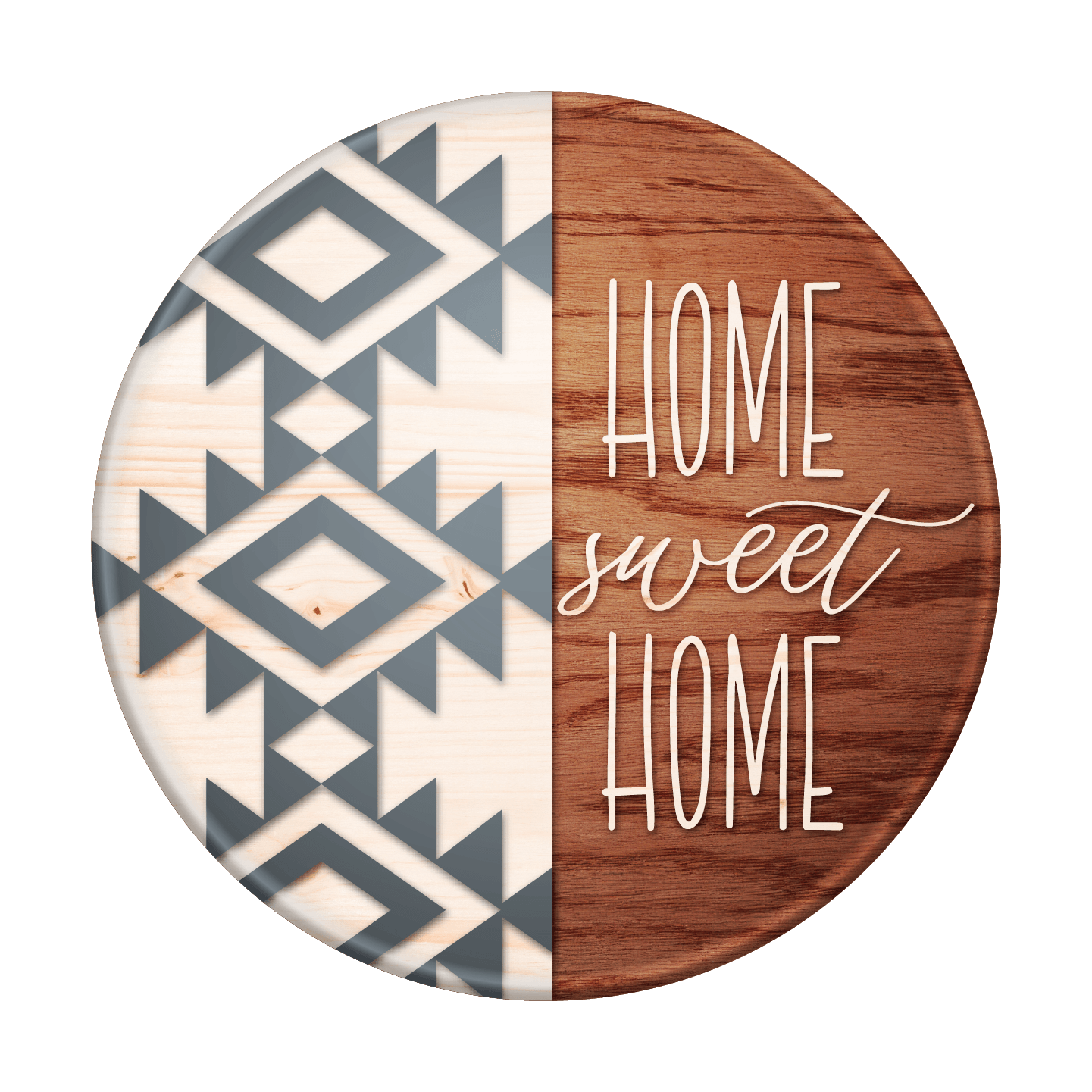 Door Hanger - Home Sweet Home - Geometric Design