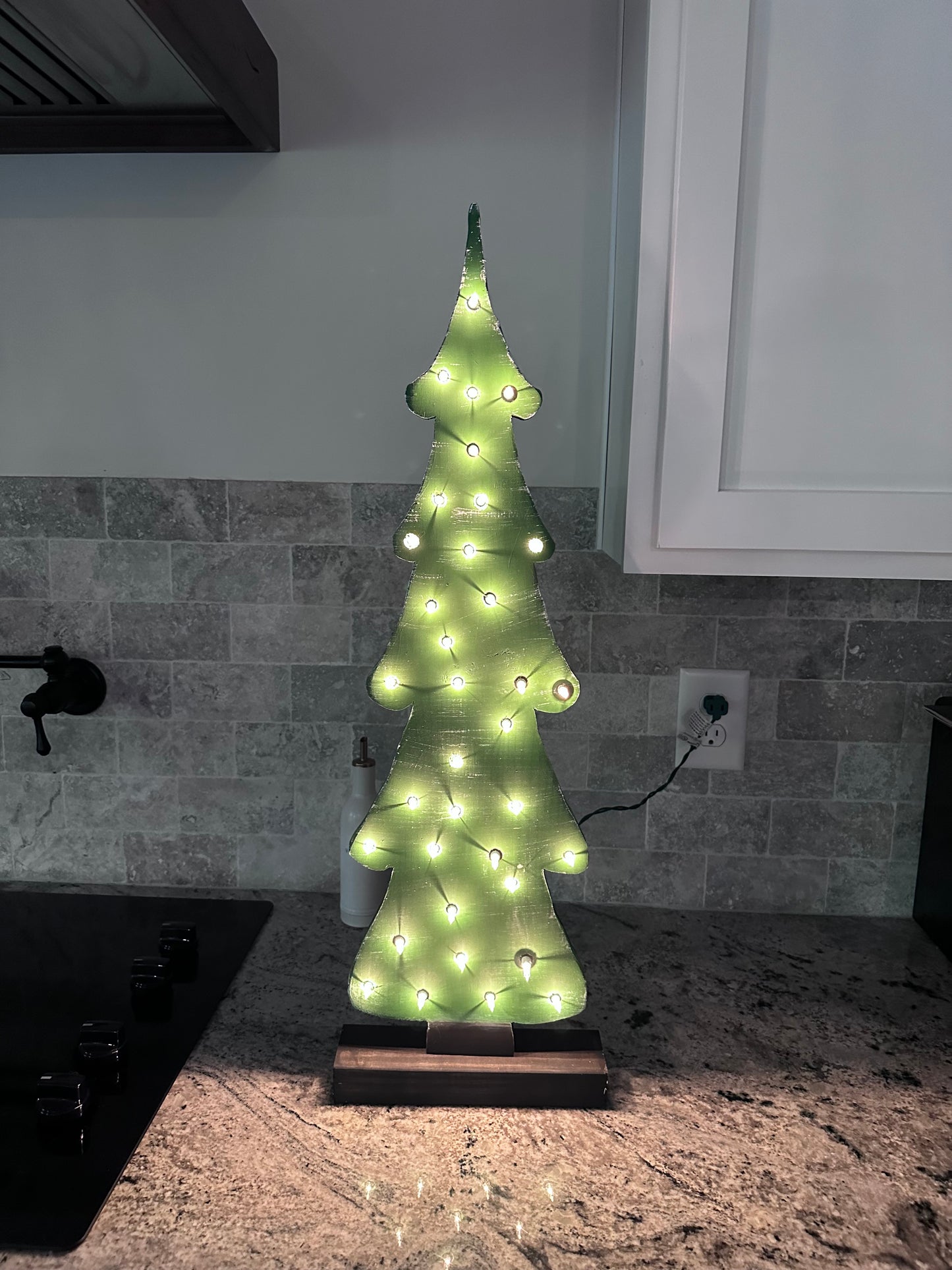 Christmas tree with lights