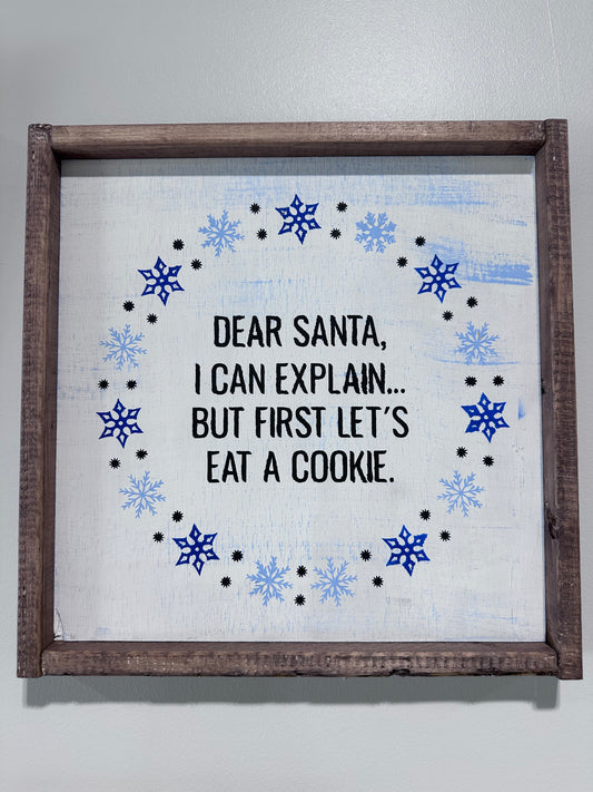 Dear Santa Sign