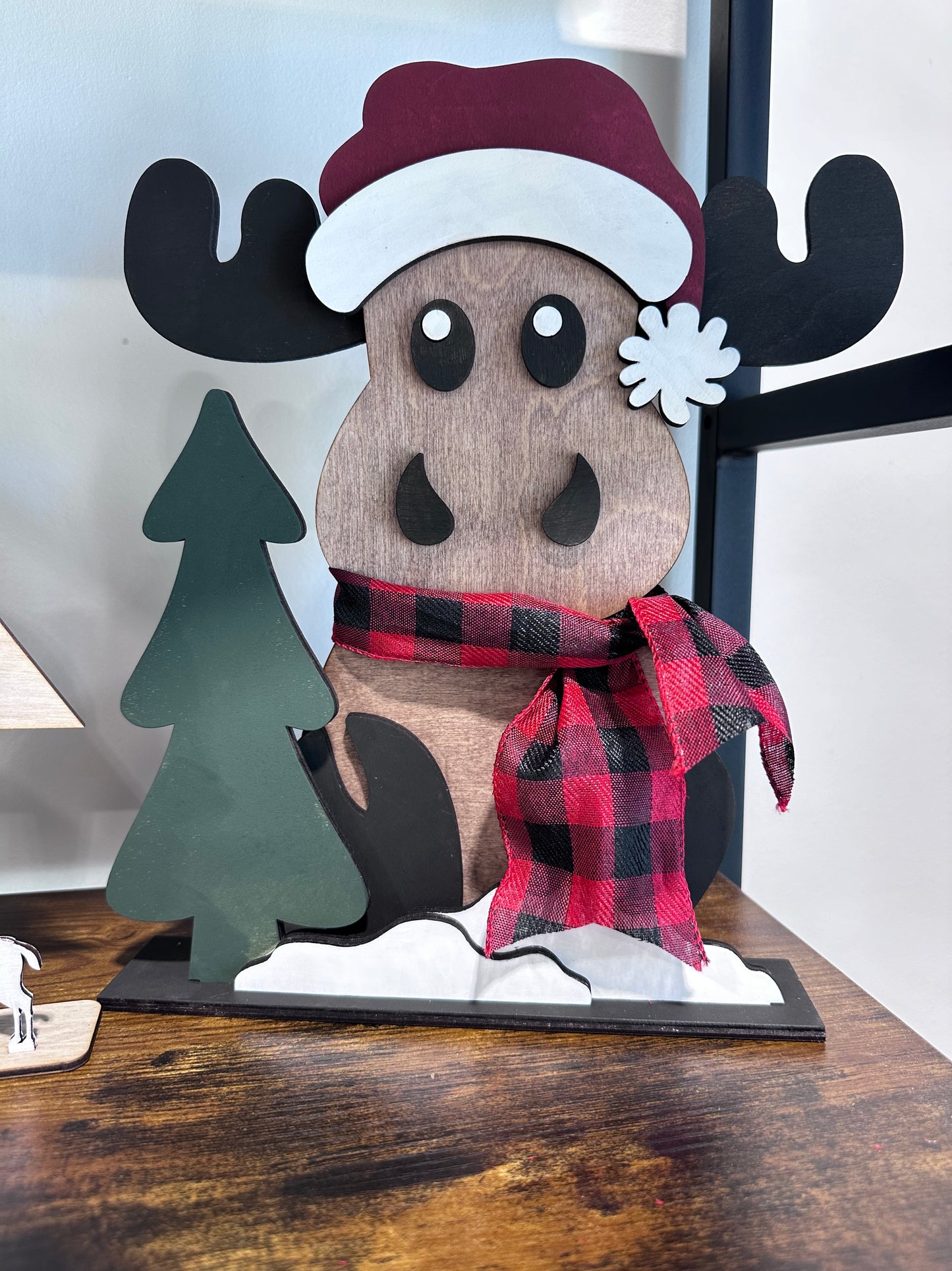 Shelf Sitter - Santa Moose