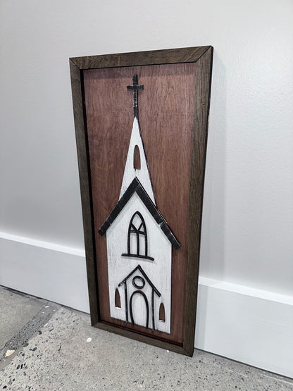 Framed Church Sign