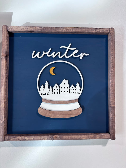 Winter Theme Sign