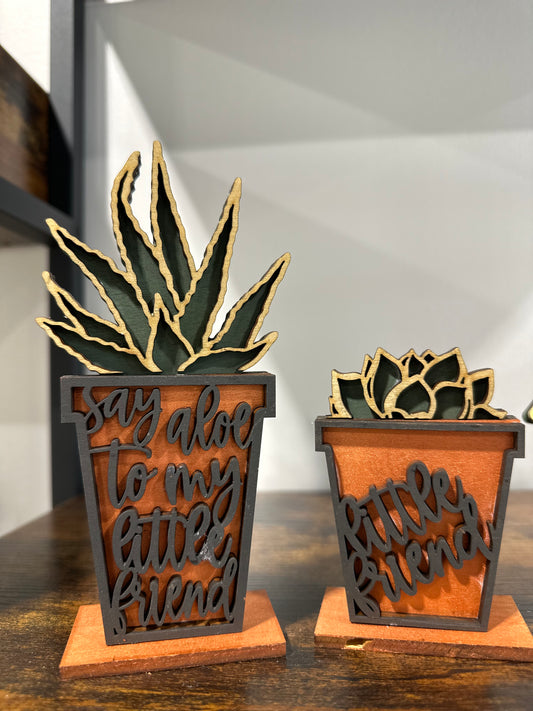 Say Aloe To My Little Friend - Little Friend - Desk Set