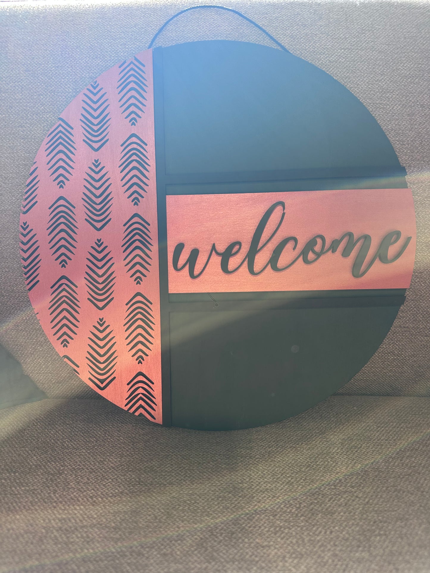 Door Hanger - Boho Style Welcome Sign